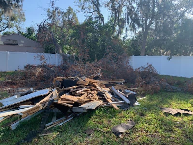 Lot before clearing